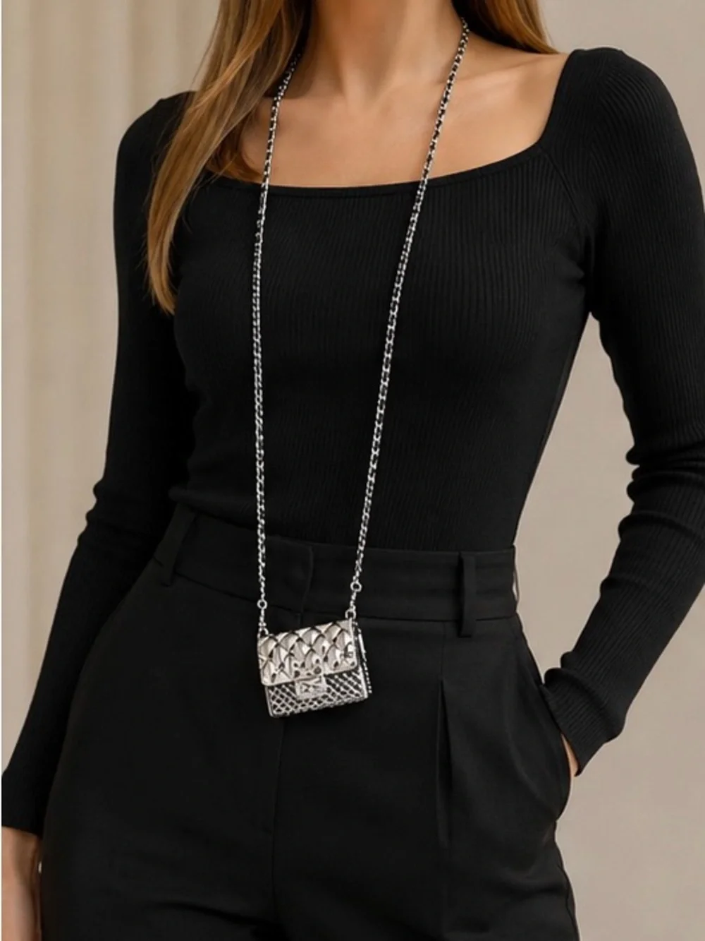 Anthropologie stylish silver